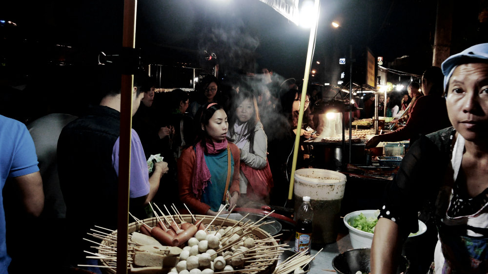 Mercado Nocturno Chiang Mai - Puesto de comida