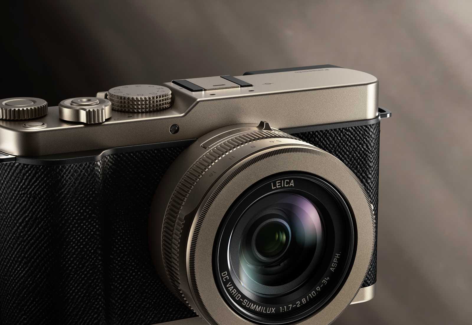 Cámara Lumix L10 Titanium Gold