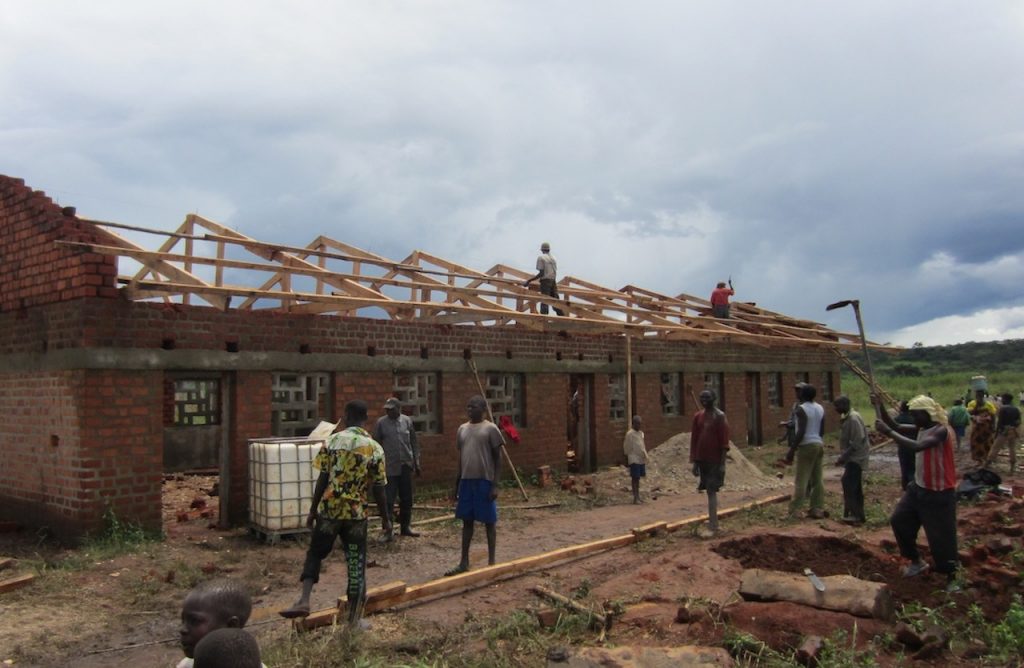 In the process to build a school in DRC